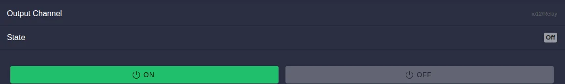 Choosing the mode On or Off